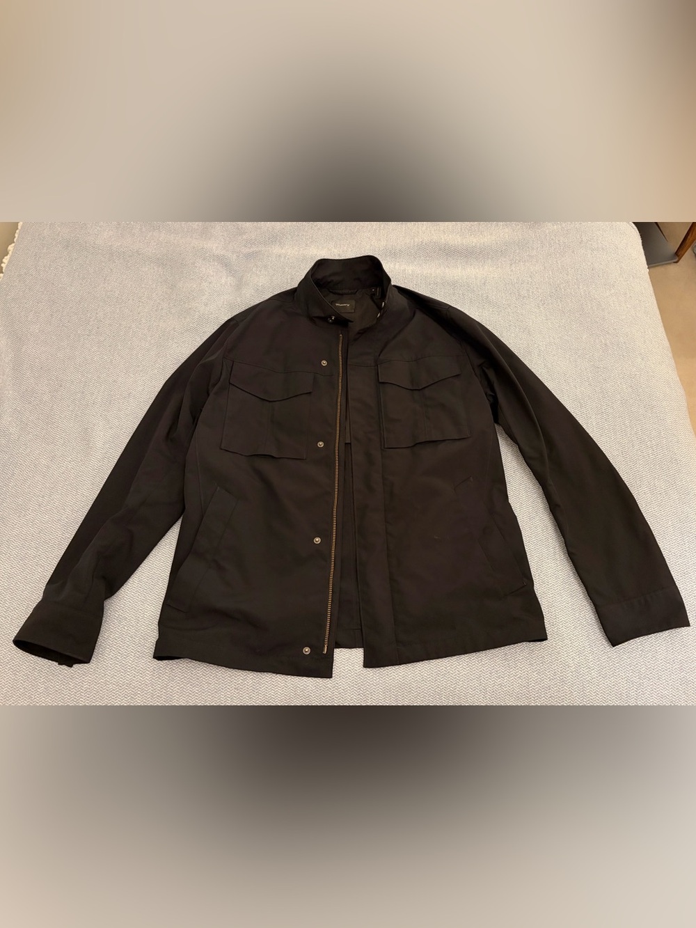 Theory Black Rain Jacket